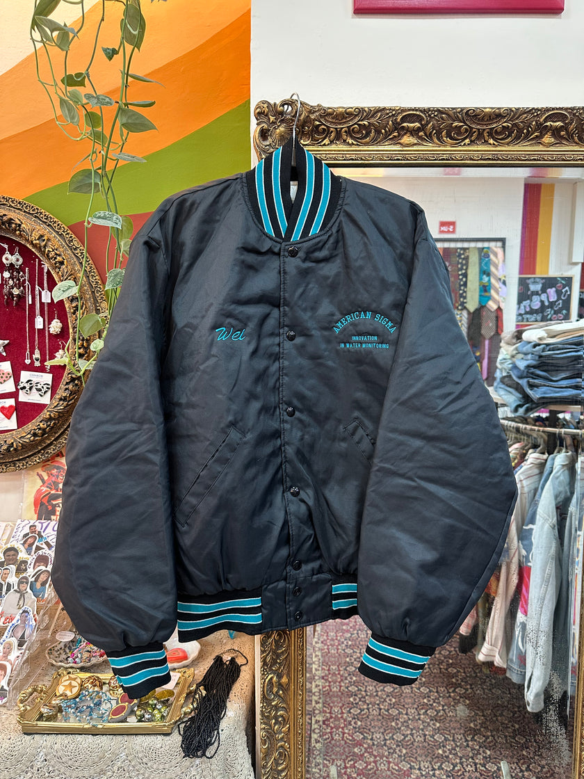 Vintage 90s Holloway USA made American Signal Bomber Jacket (L)