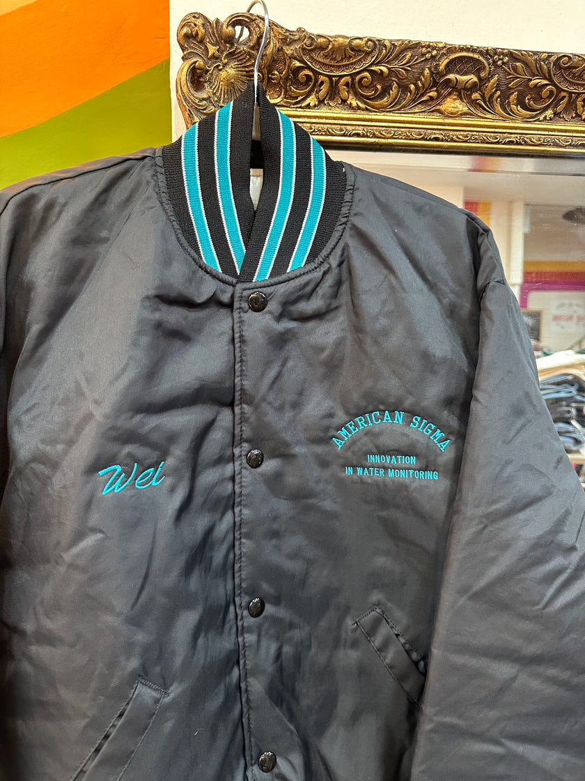 Vintage 90s Holloway USA made American Signal Bomber Jacket (L)