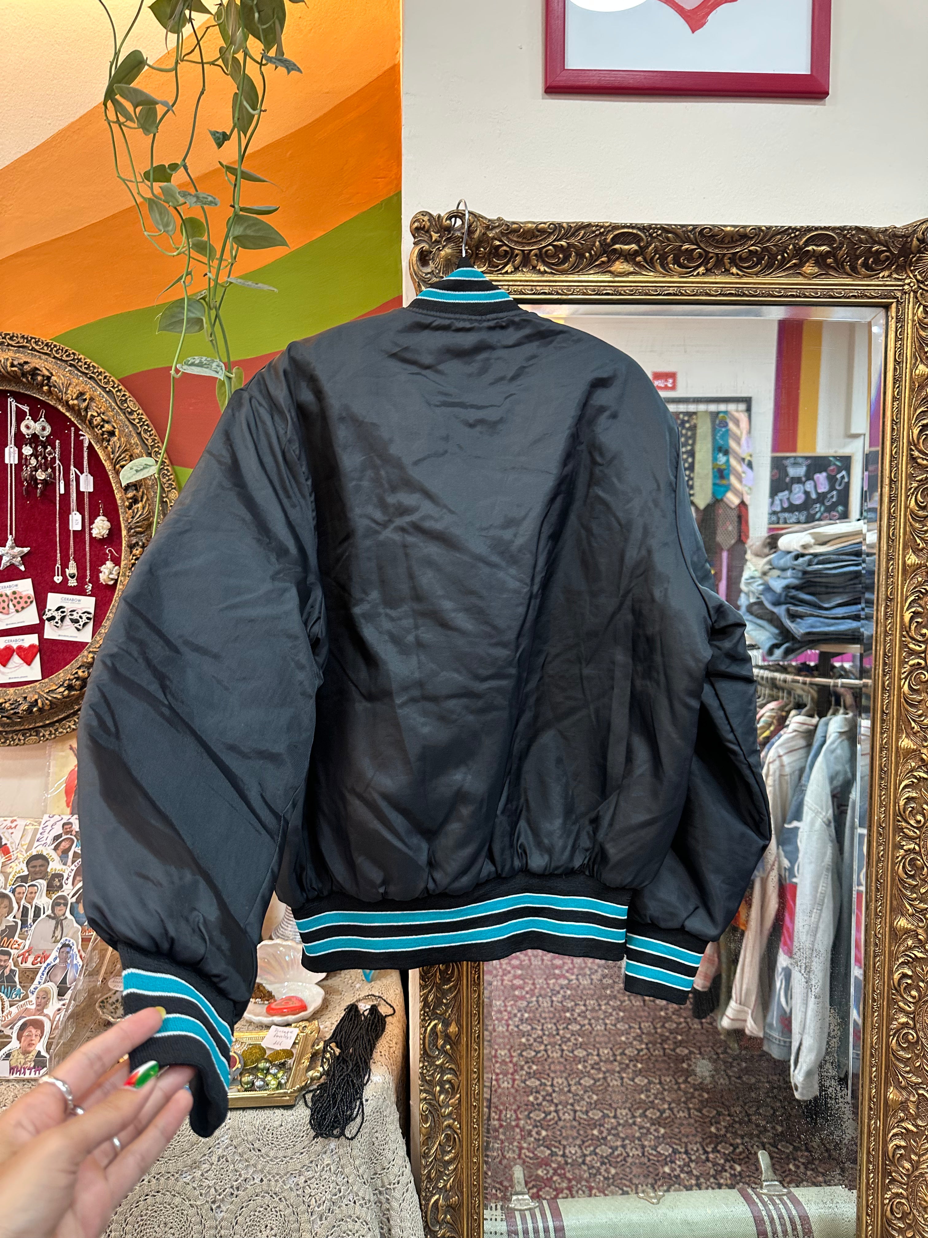 Vintage 90s Holloway USA made American Signal Bomber Jacket (L)