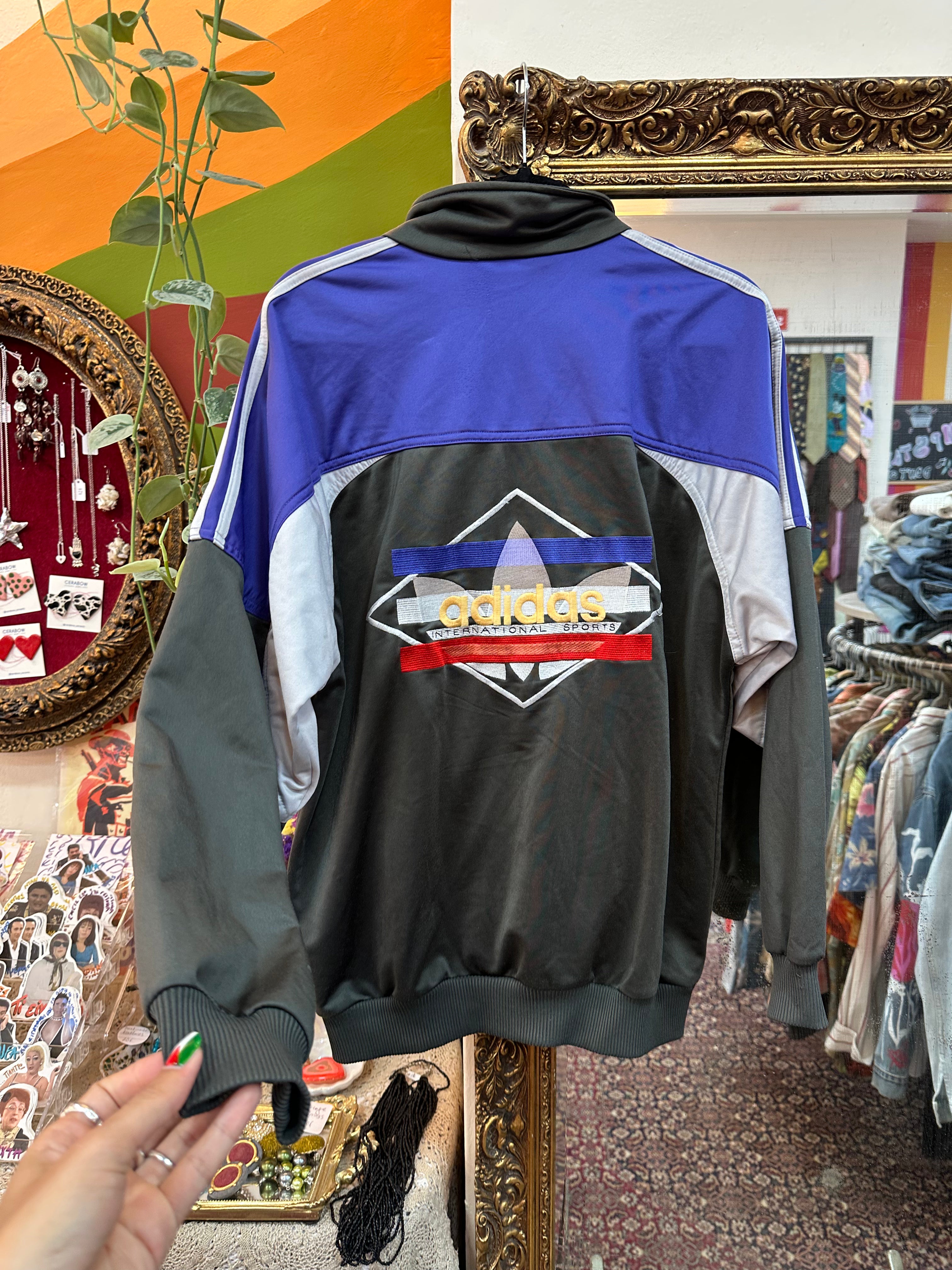 Vintage Men's Y2K Adidas Originals Track Jacket (S/M)