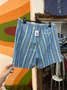 Vintage striped Bermuda shorts