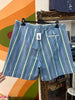 Vintage striped Bermuda shorts