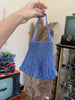 Stunning deadstock blue shell beaded bag
