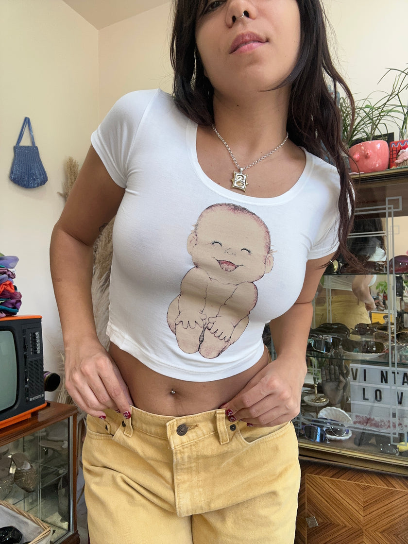 Super cute deadstock graphic baby tee