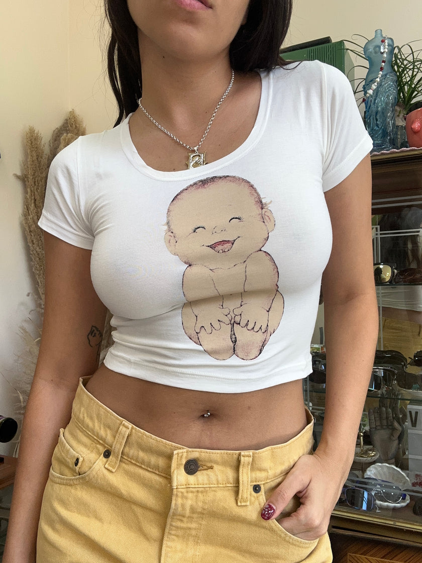 Super cute deadstock graphic baby tee