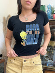 Super cute deadstock “Born to be wild” tweety baby tee