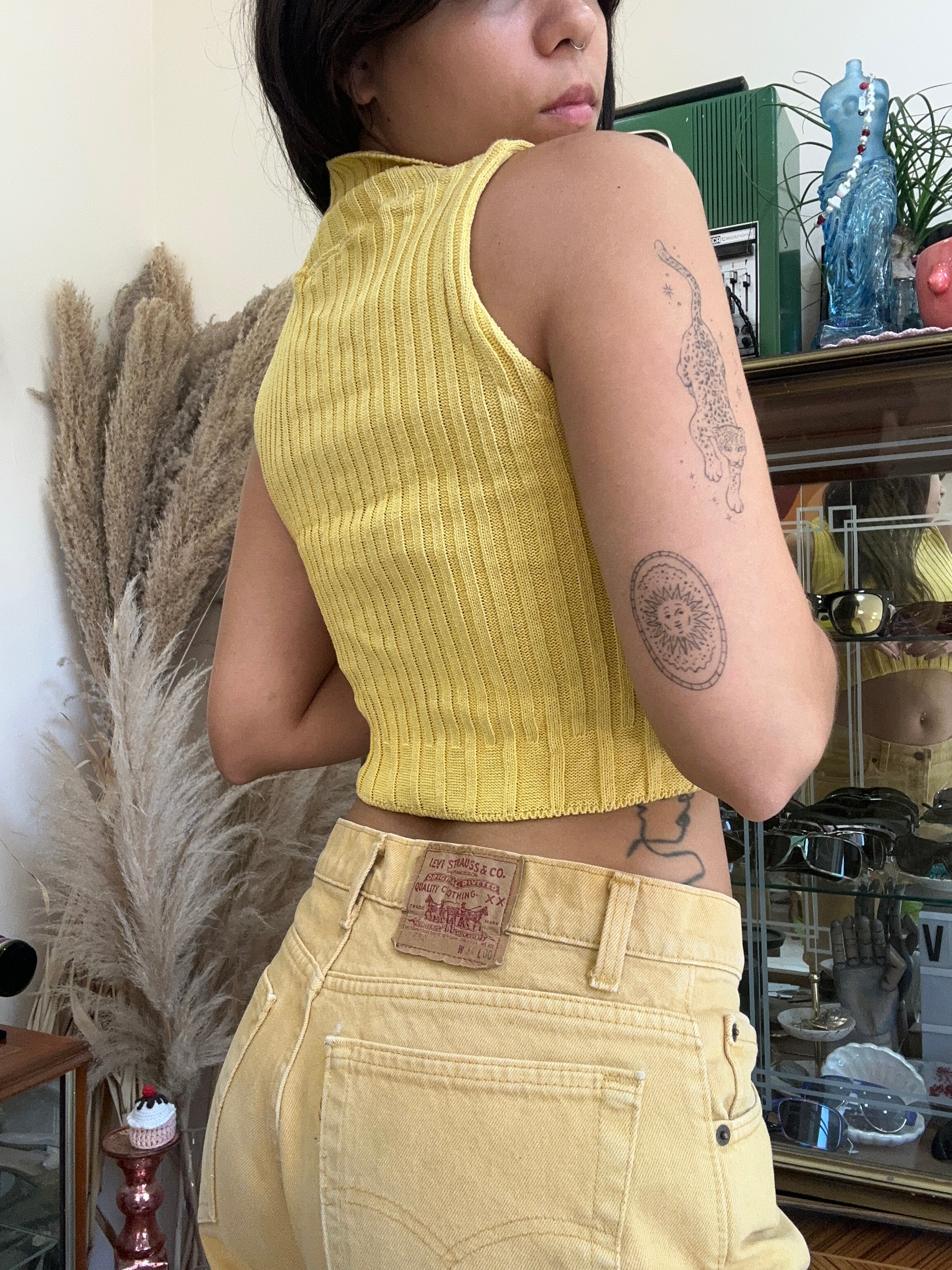 Vintage deadstock 90s style knit top