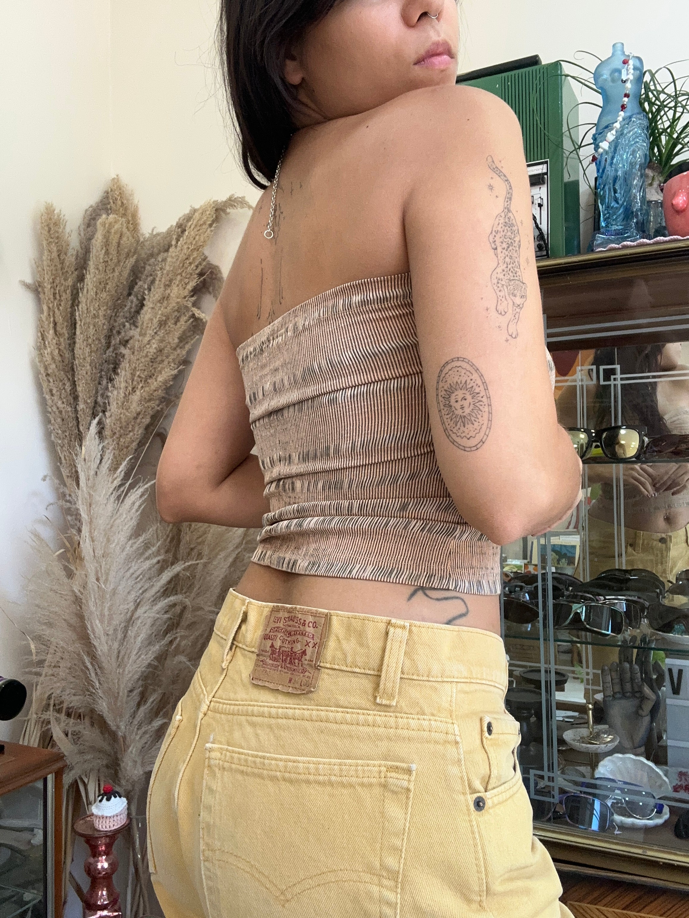Deadstock strapless top
