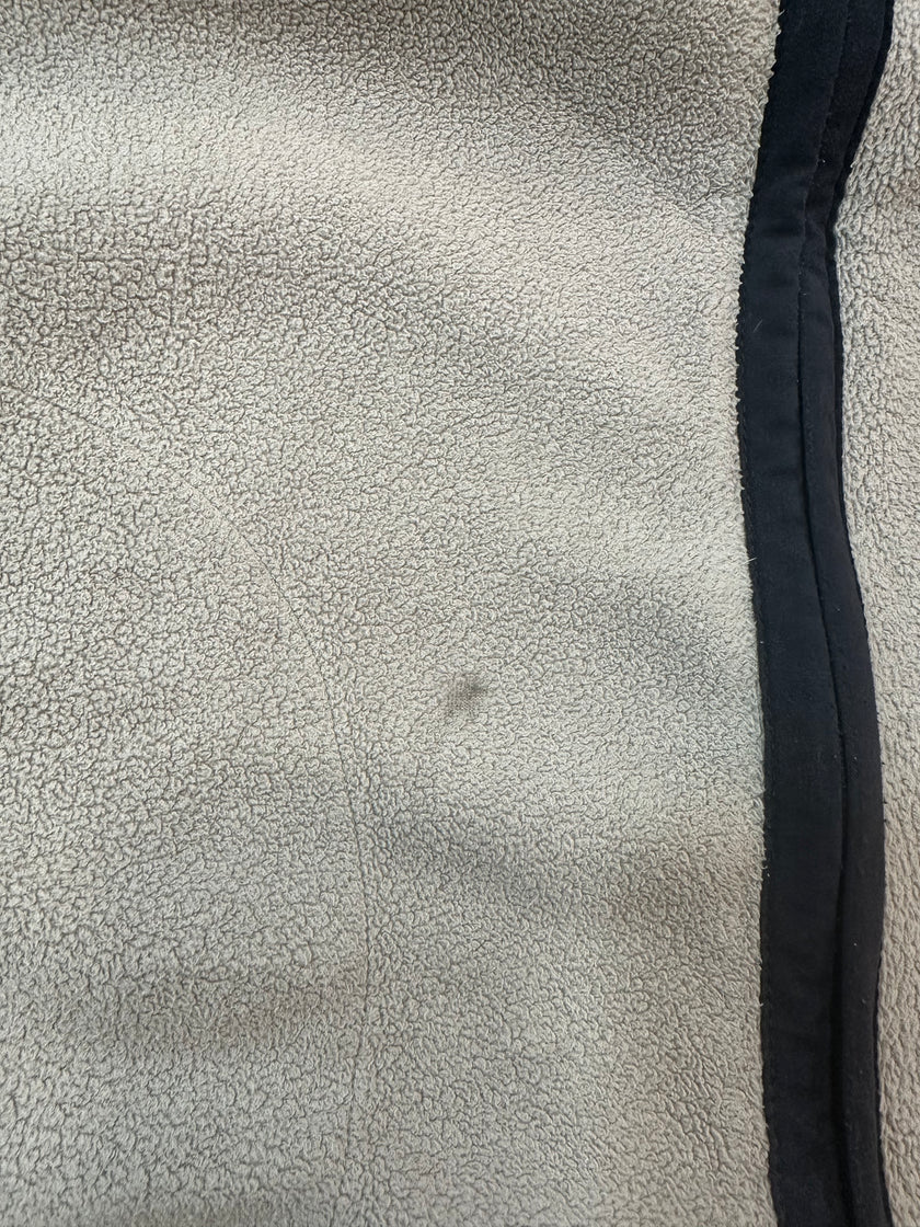 NIKE beige lifgt fleece zip up jacket (L)