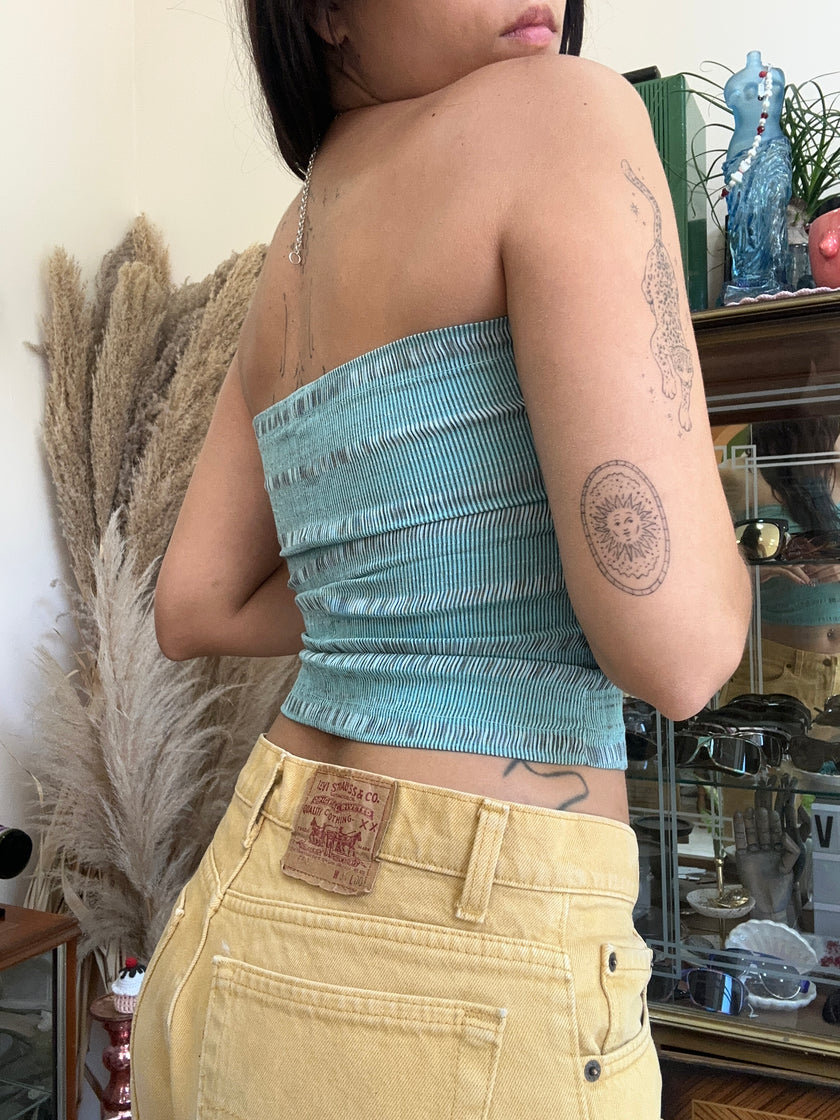 Deadstock strapless top