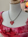 Cerabow handmade heart necklace