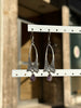 Silver toned brass boho earrings