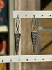 Silver toned brass earrings