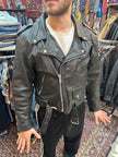 Vintage perfecto leather jacket (L)