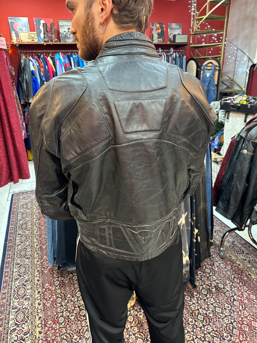 Dainese Men’s leather motorcycle jacket (XL)