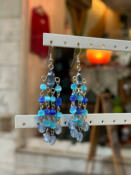 Deadstock beaded boho earrings