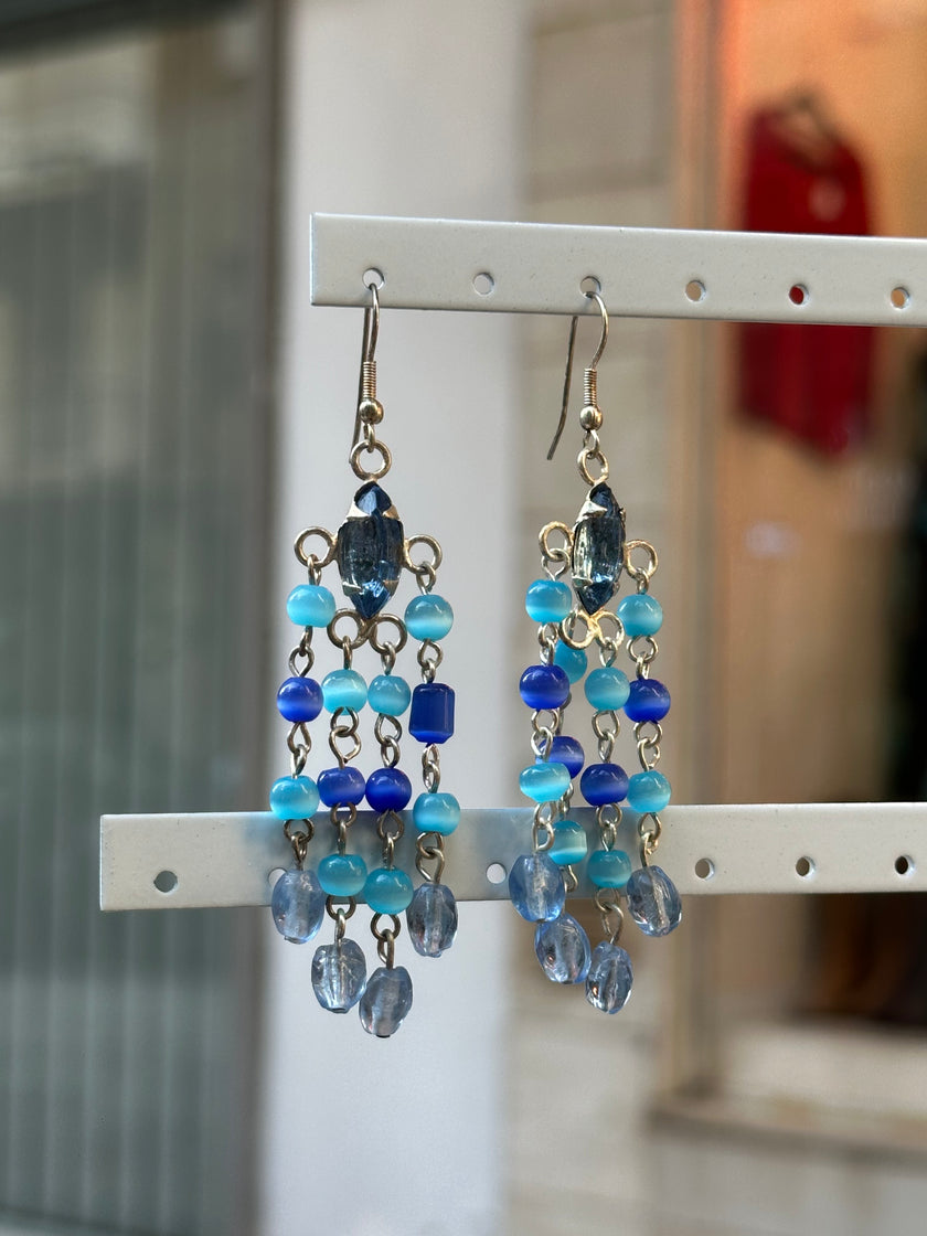 Deadstock beaded boho earrings