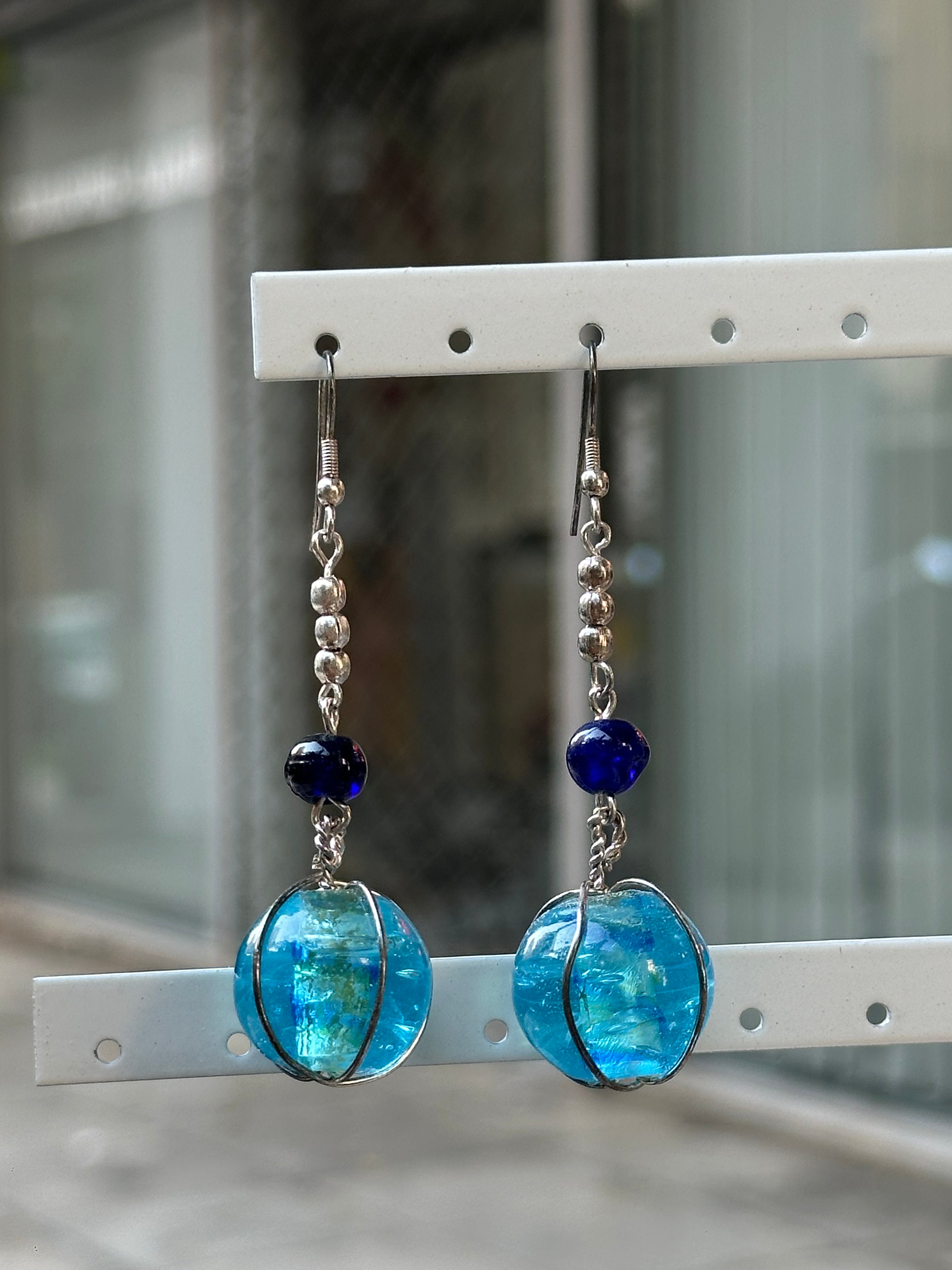 Deadstock beaded Y2K earrings