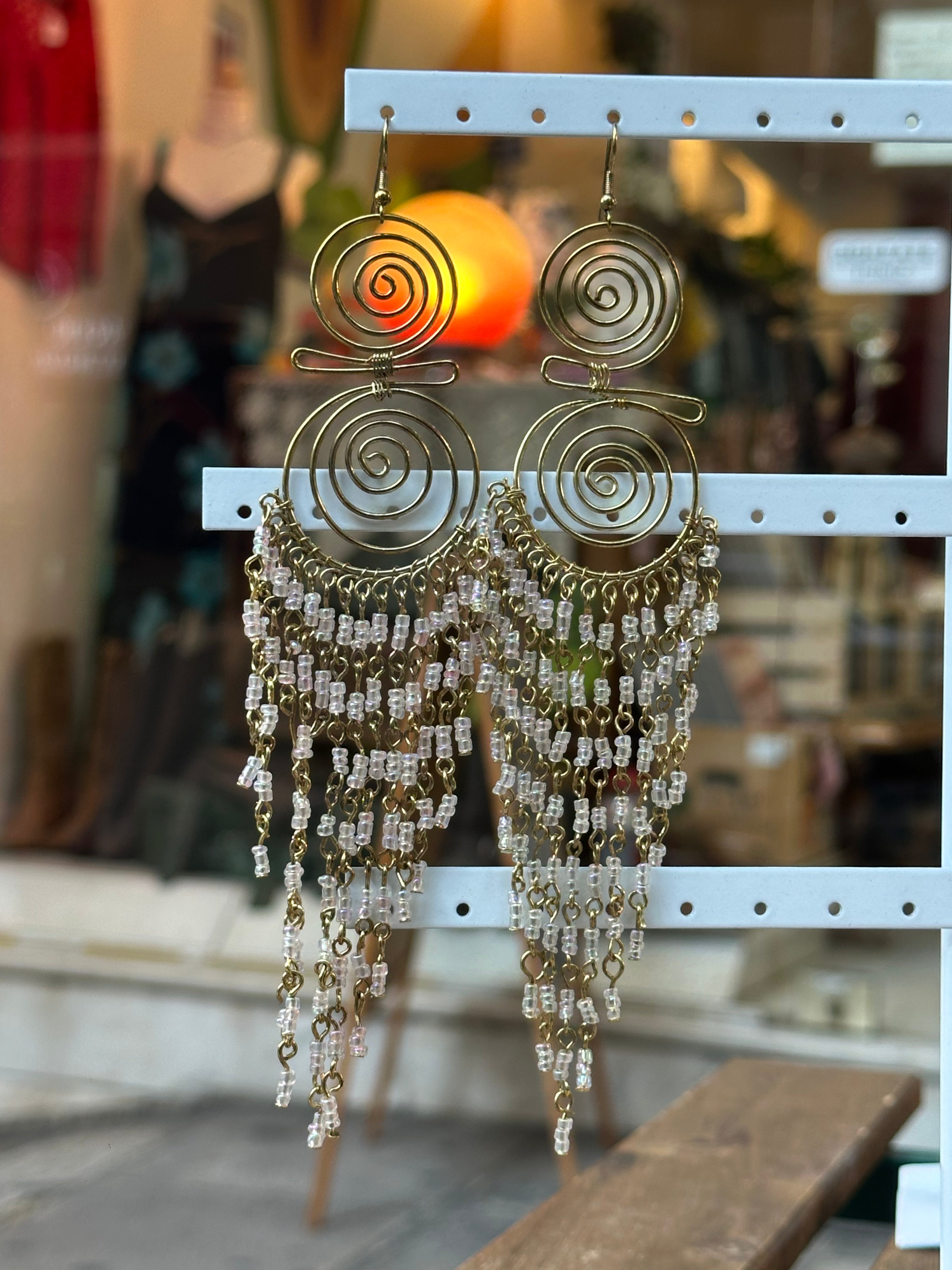 Deadstock big boho earrings