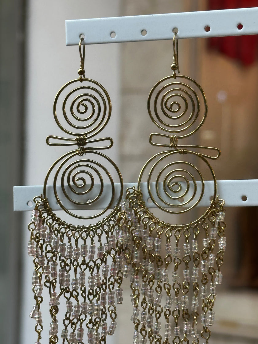 Deadstock big boho earrings