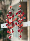 Deadstock boho beaded earrings