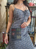 Stunning deadstock beaded cross body mini bag (grey)