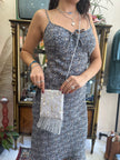 Super cute deadstock cross body beaded bag