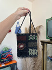 Beautiful deadstock beaded cross body mini bag (black)