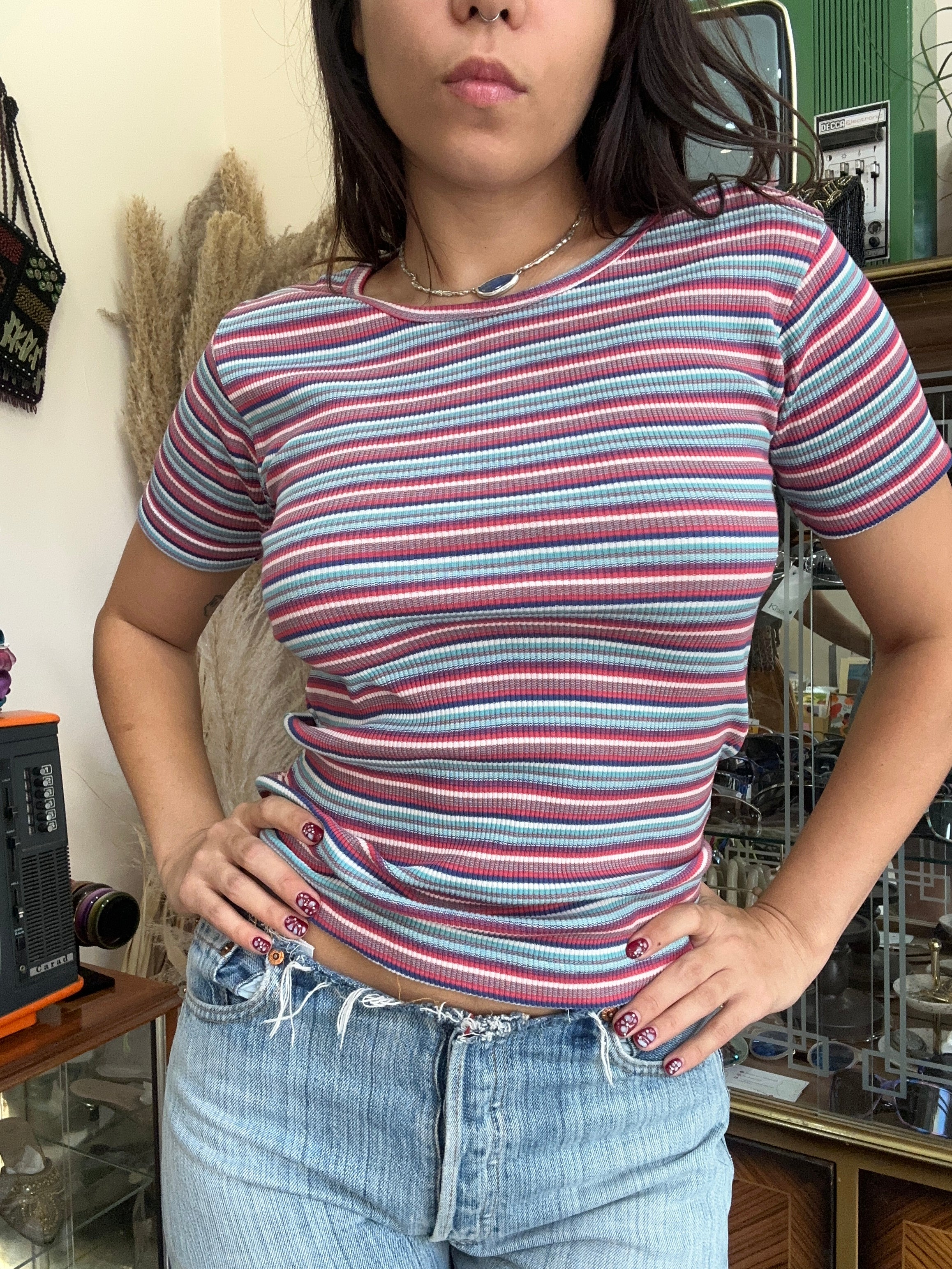 Super cute deadstock striped top