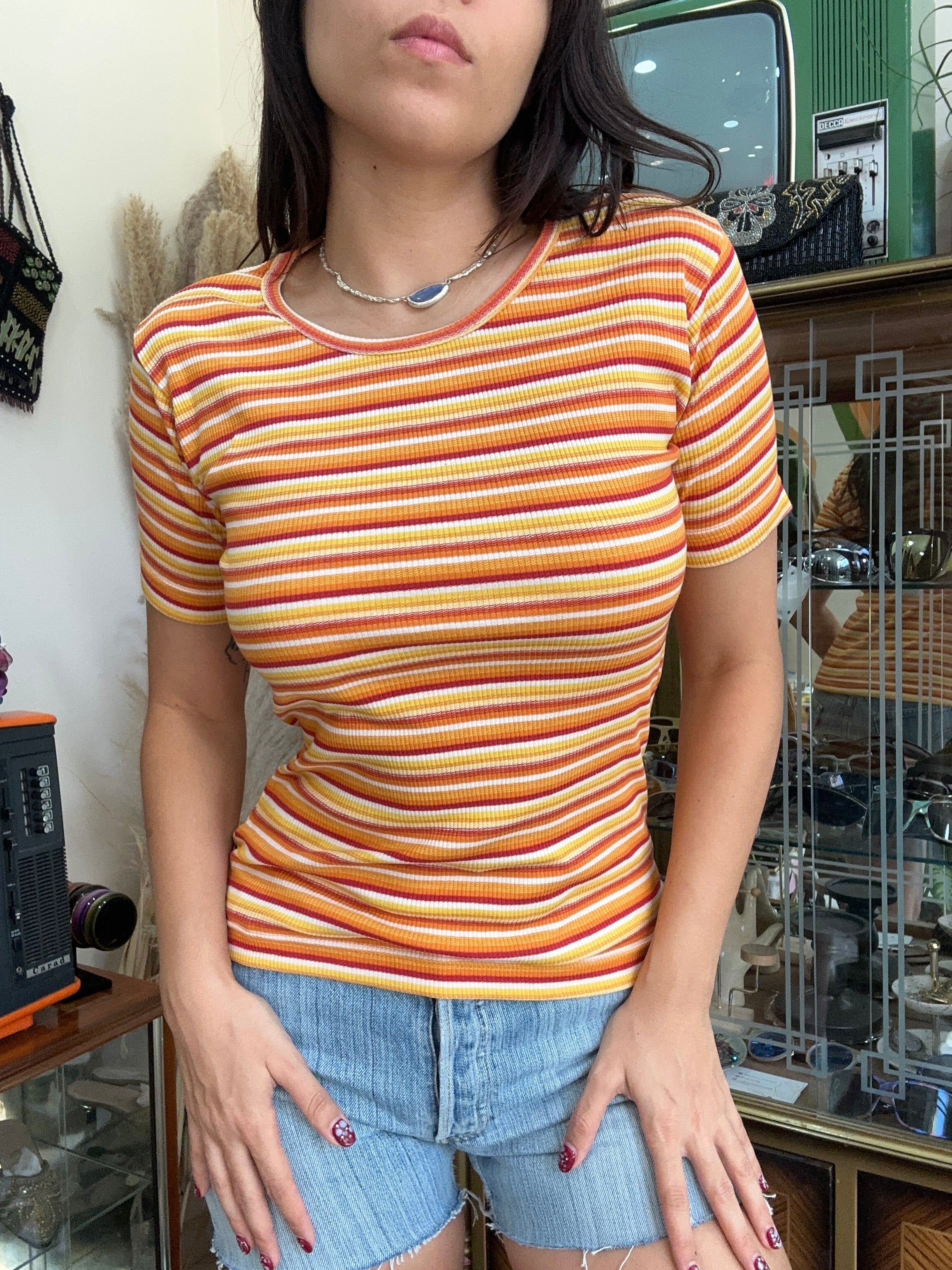 Super cute deadstock striped top