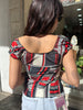 Stunning satin feel funky top