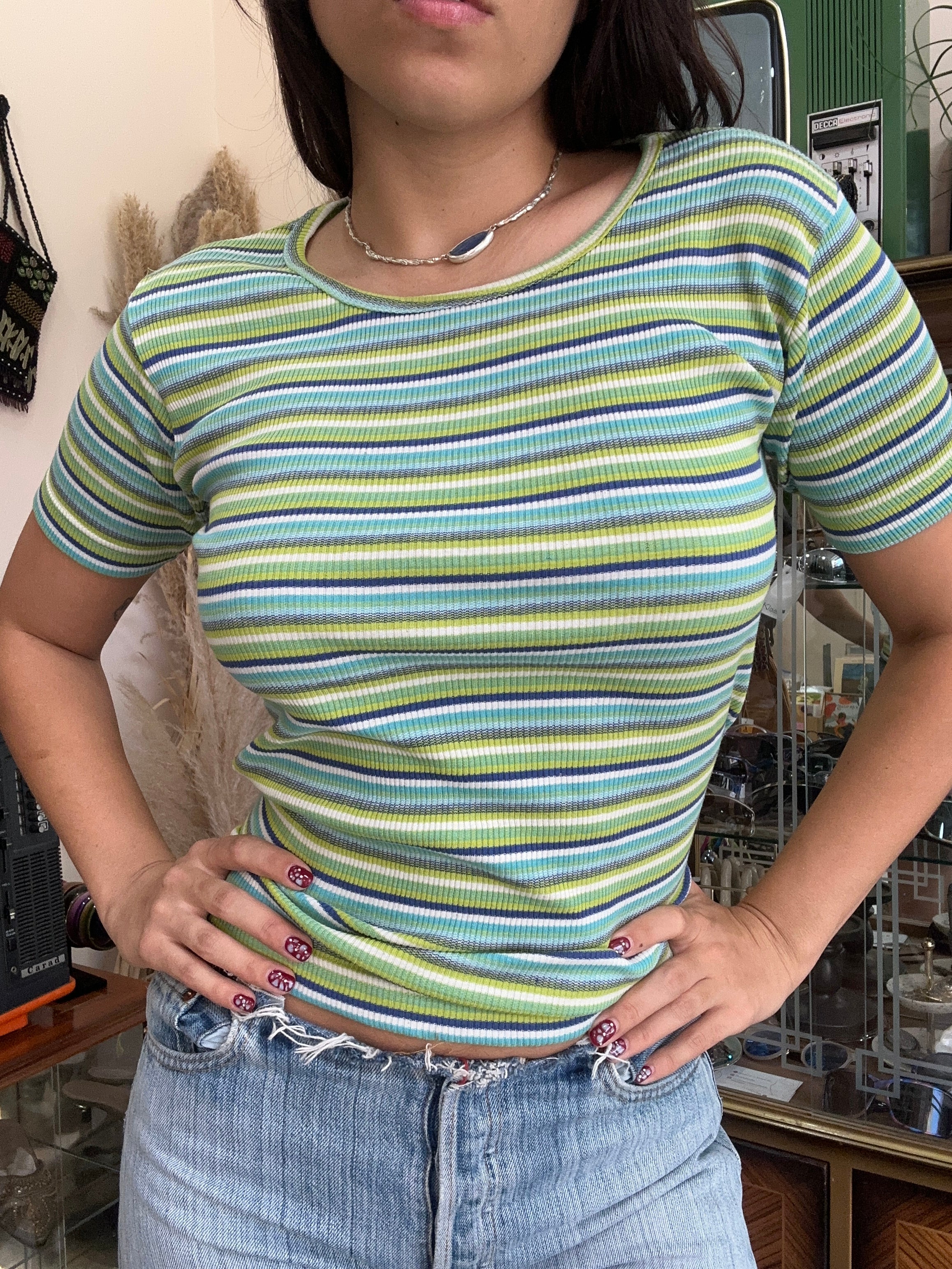 Super cute deadstock striped top