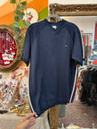 Vintage navy blue Nike V-neck T-shirt (M)