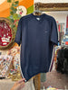 Vintage navy blue Nike V-neck T-shirt (M)