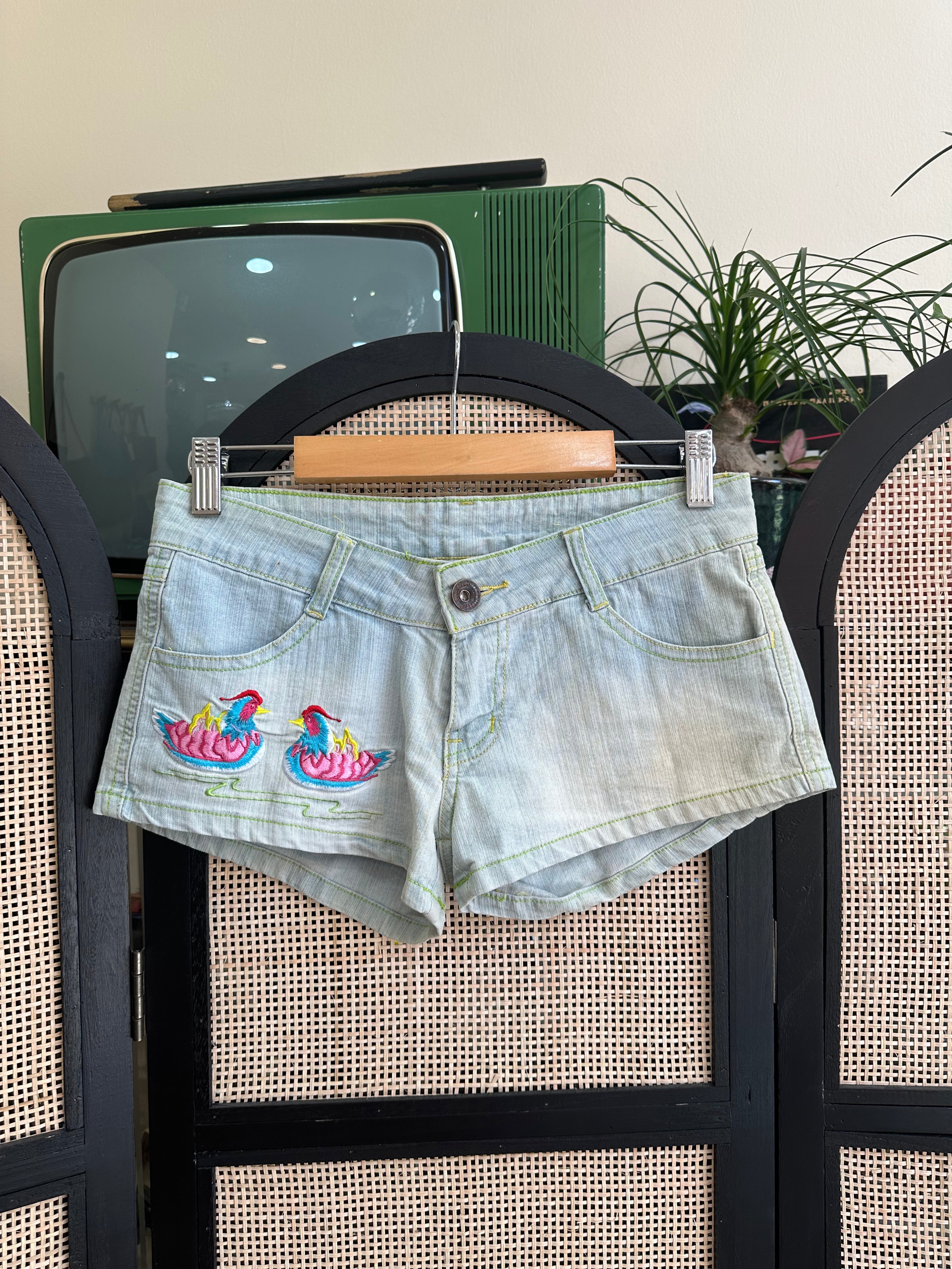Super cute denim low waisted shorts