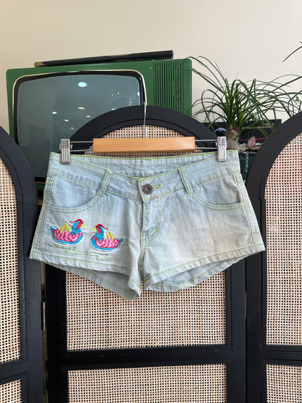 Super cute denim low waisted shorts