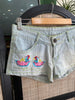 Super cute denim low waisted shorts