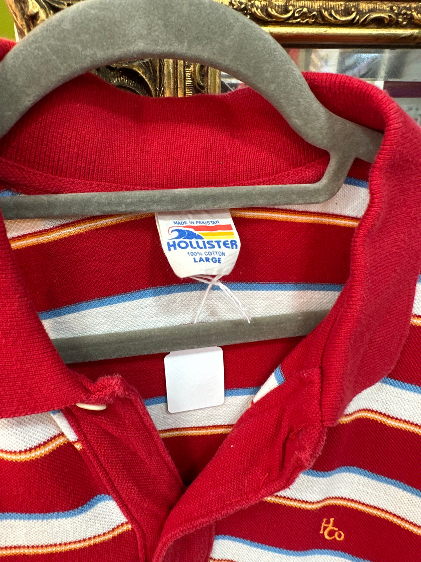 Vintage Hollister striped t-shirt (L)