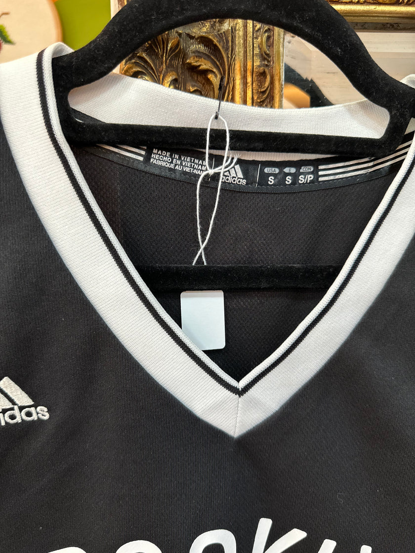 Adidas black Brooklyn Nets Andrei Kirilenko jersey (S)