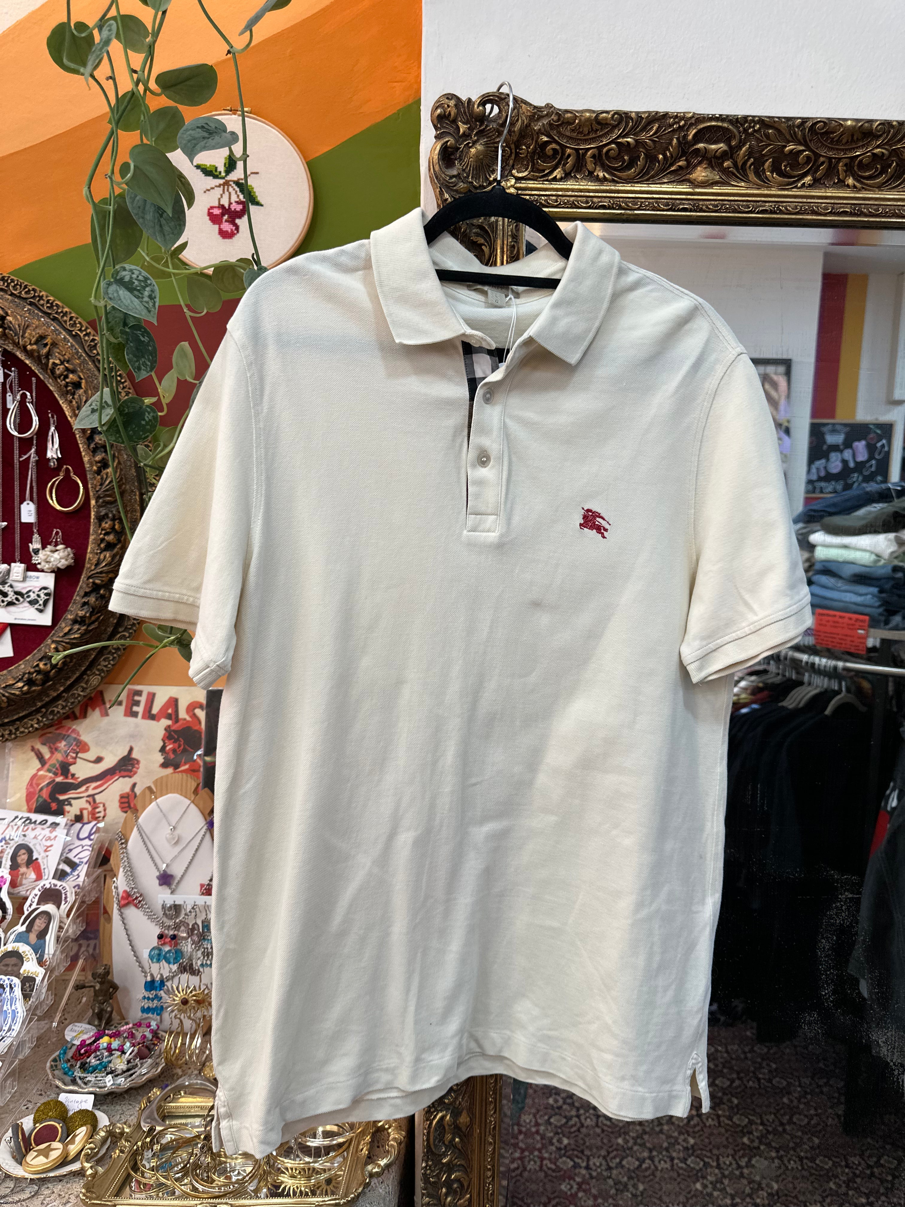 Burberry Brit cotton piqué polo shirt (L)