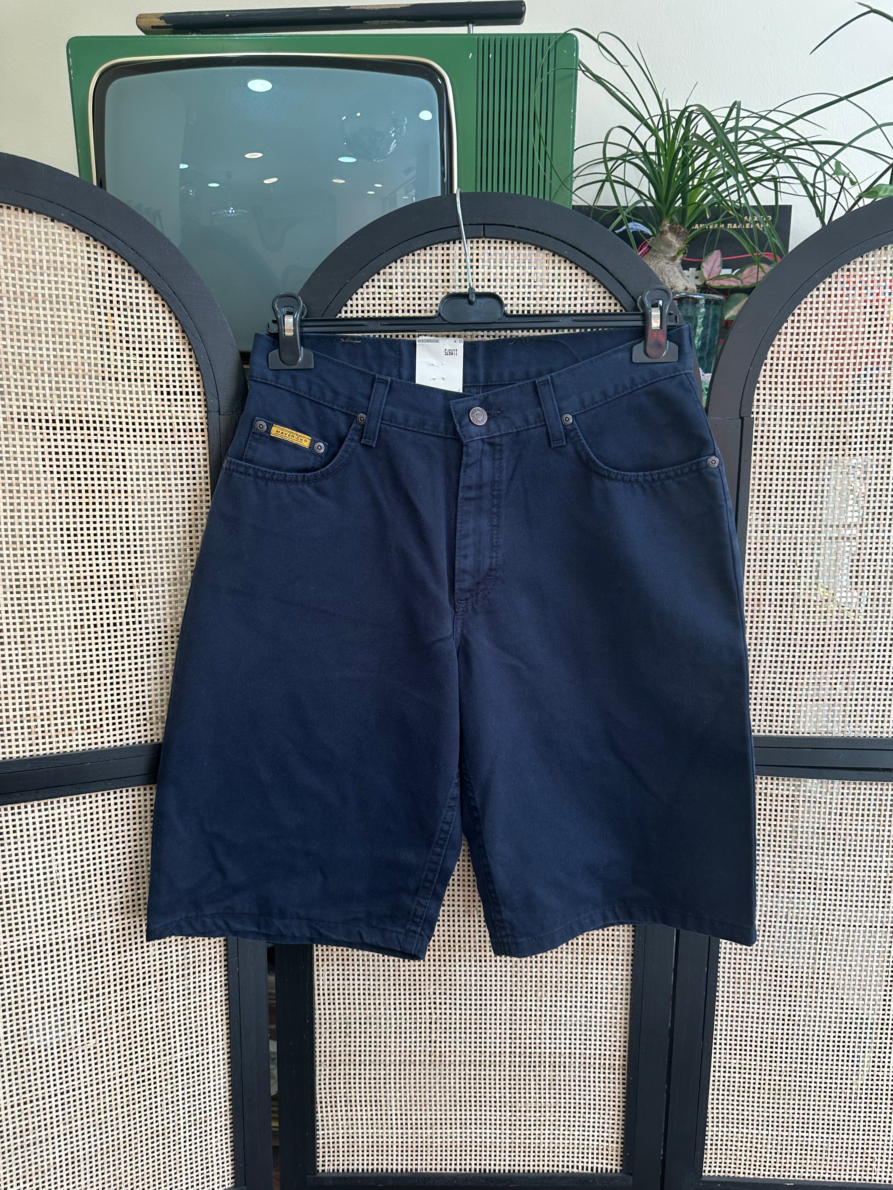 Maverick deadstock blue denim shorts W31