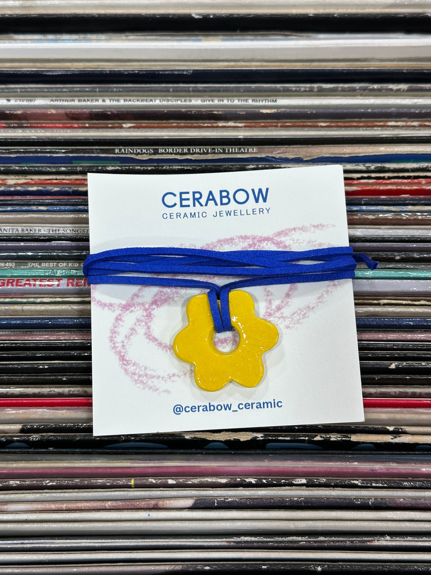 Cerabow handmade flower choker