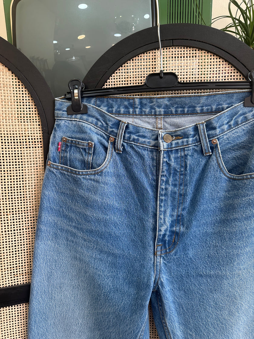 Handpainted high waisted jeans