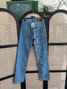 Handpainted Lee low waisted jeans