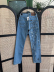 Handpainted Lee low waisted jeans