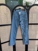 Handpainted Lee low waisted jeans