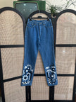 Handpainted high waisted jeans
