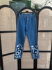 Handpainted high waisted jeans