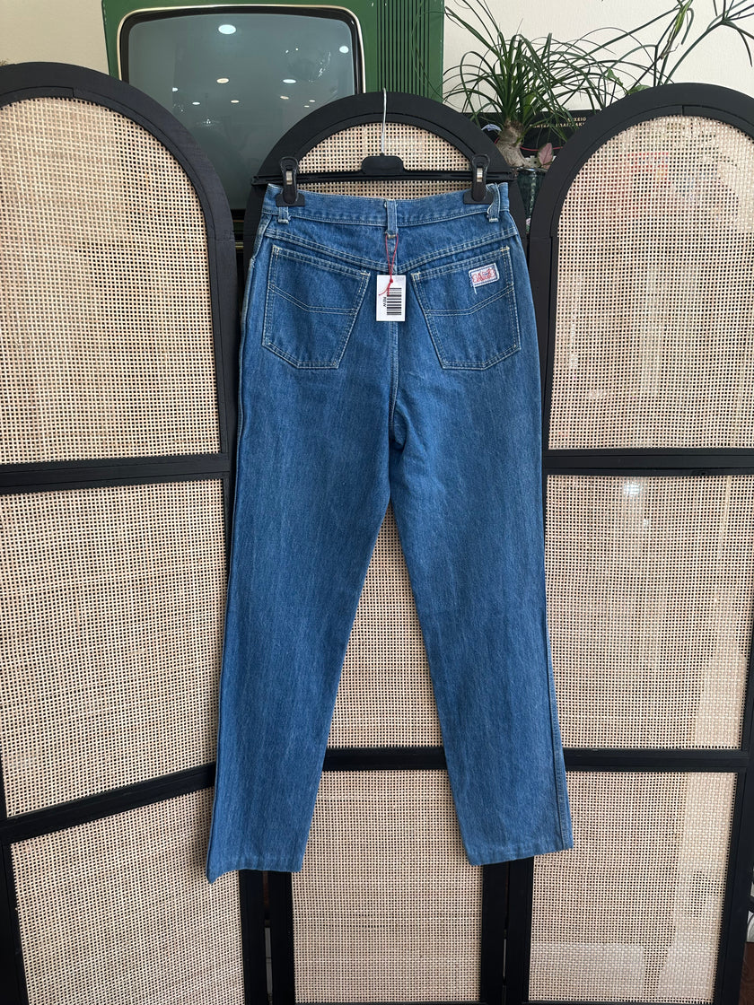 Handpainted high waisted jeans