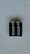 Kosmirah silver Corset Earrings
